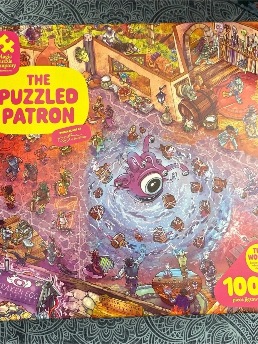 Magic Puzzle Company The Puzzled Patron & Secret Soup 1000 Piece Puzzles